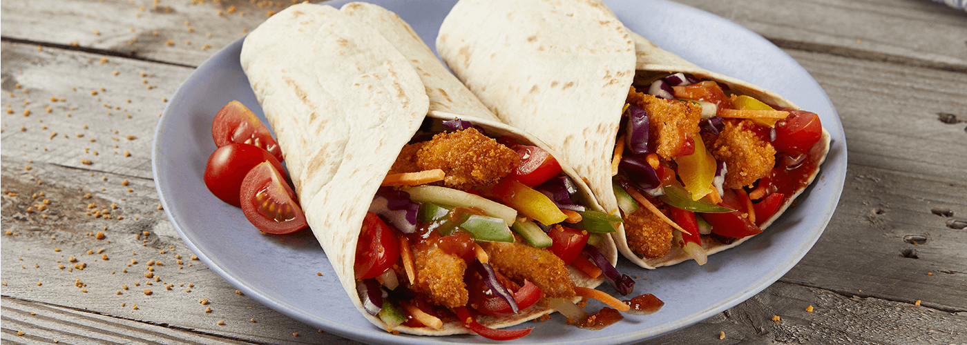 crunchy rainbow chicken fajita