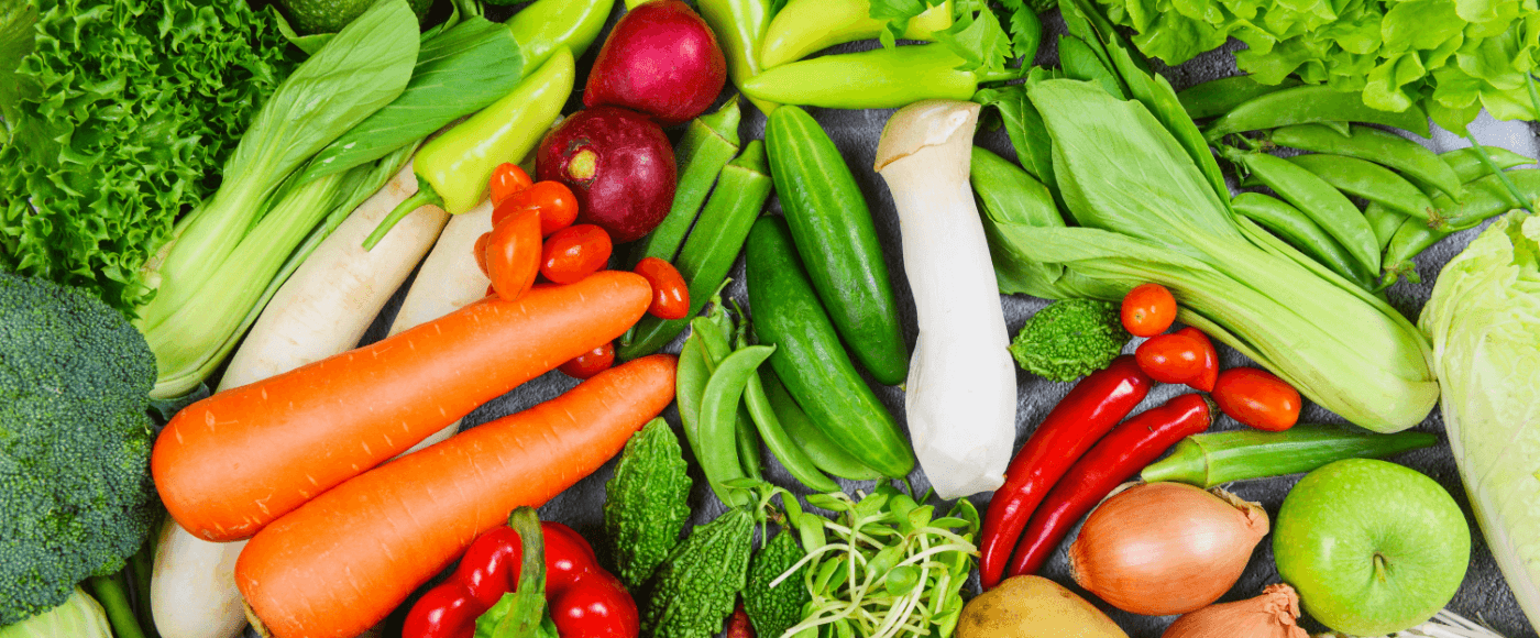 assorted  fresh mix vegetables put together